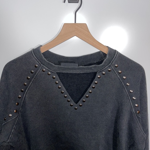 Harley Davidson Studded Winged Choker Pullover Sweatshirt Size Large - Picture 2 of 7